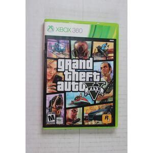 Grand Theft Auto V 5 Five (2013, XBox 360, 2-Disc Set) complete w/ map, manual